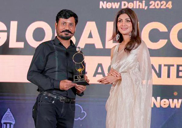 Rajesh Chopra with Shilpa Shetty